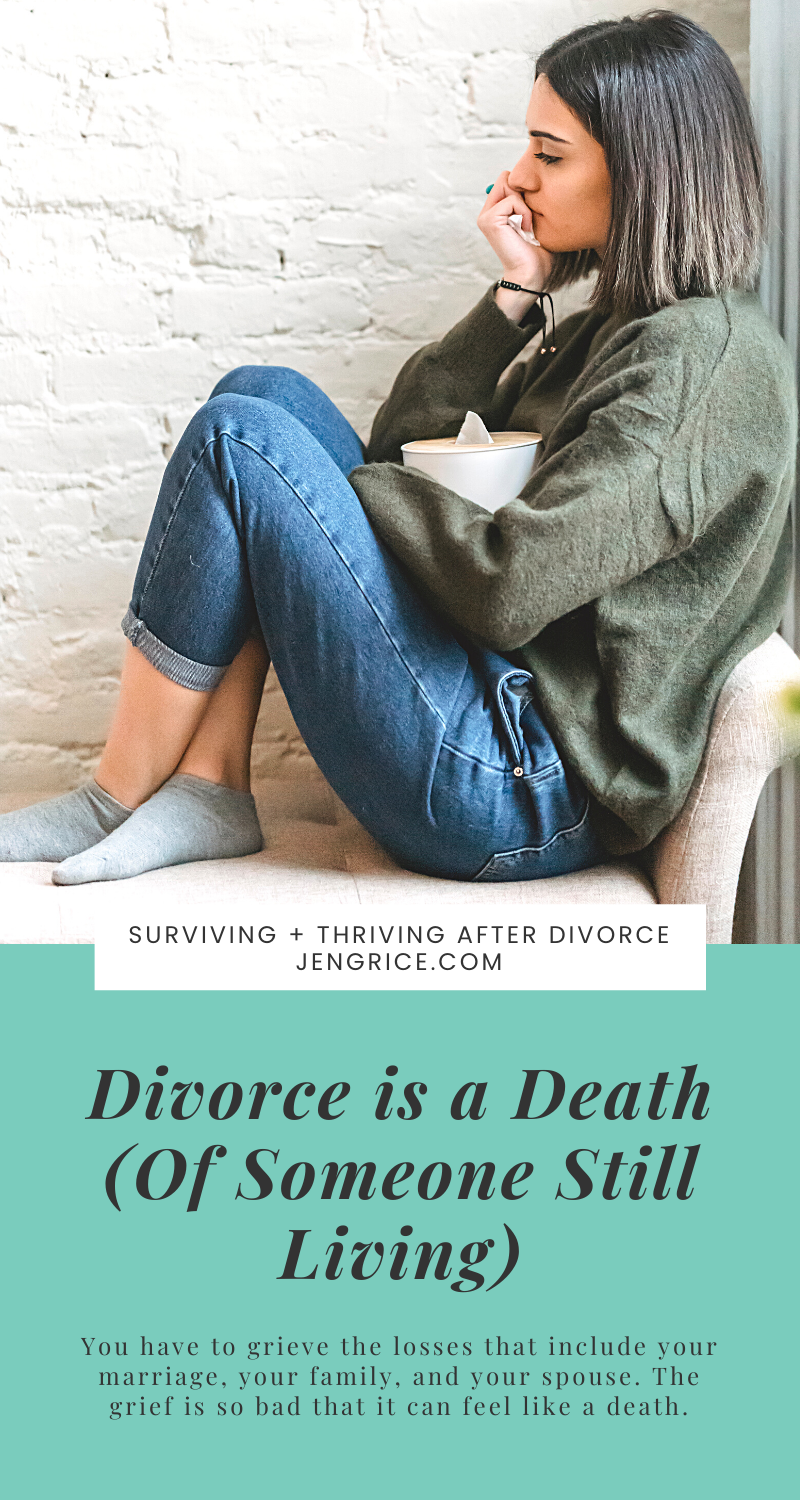 Divorce hurts! The pain is real and intense for most. Sometimes it's easier to lose a loved one to death than it is to go through a divorce. Divorce is a death... of someone still living. via @msjengrice