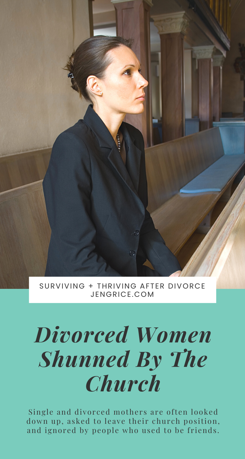 The same month I divorced, feeling discarded by my marital family, I was shunned by the church I also called family. This story is the norm for many women. Divorced women are being told to leave their church position, to keep praying for marriage restoration, and are being discarded and shamed. And it's spiritual abuse! via @msjengrice