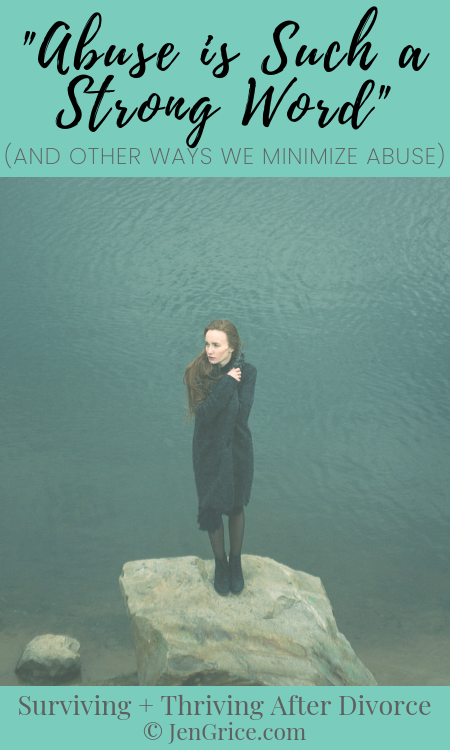 Abuse is not something to be taken lightly, but we also need to stop minimizing, blame-shifting, and justifying abuse for the abuser. Victims need us to help stop the cycle! They need to know they're not alone. via @msjengrice