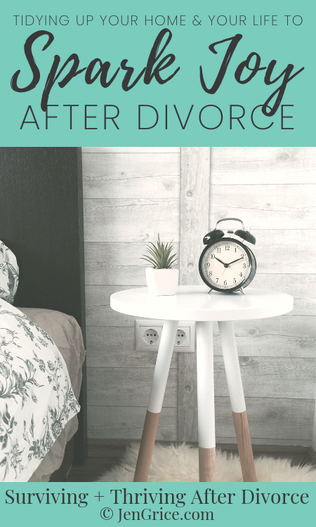 Tidying up your life, home, and mind after divorce will help you to spark joy and find peace. This is a practice of ridding yourself of the negative to make room for the positive while not just using items but appreciating them. via @msjengrice
