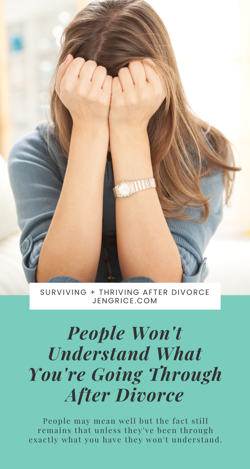People won't understand what you're going through. They'll give you all sorts of bad divorce advice. But you have to remember this is your path and not anyone else's. Walk this journey however you need to walk it and get emotionally healthy after divorce. via @msjengrice